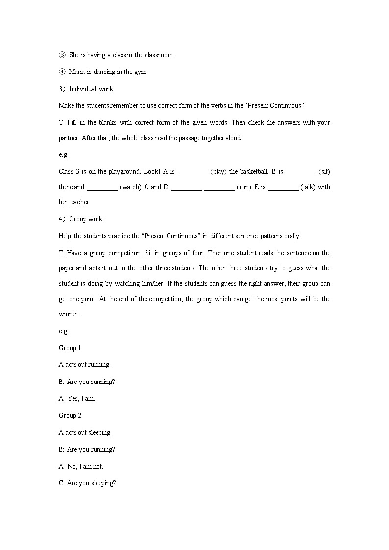 Teaching Plan of Unit 5 Our School Life Topic 2 period 4 教案第3页