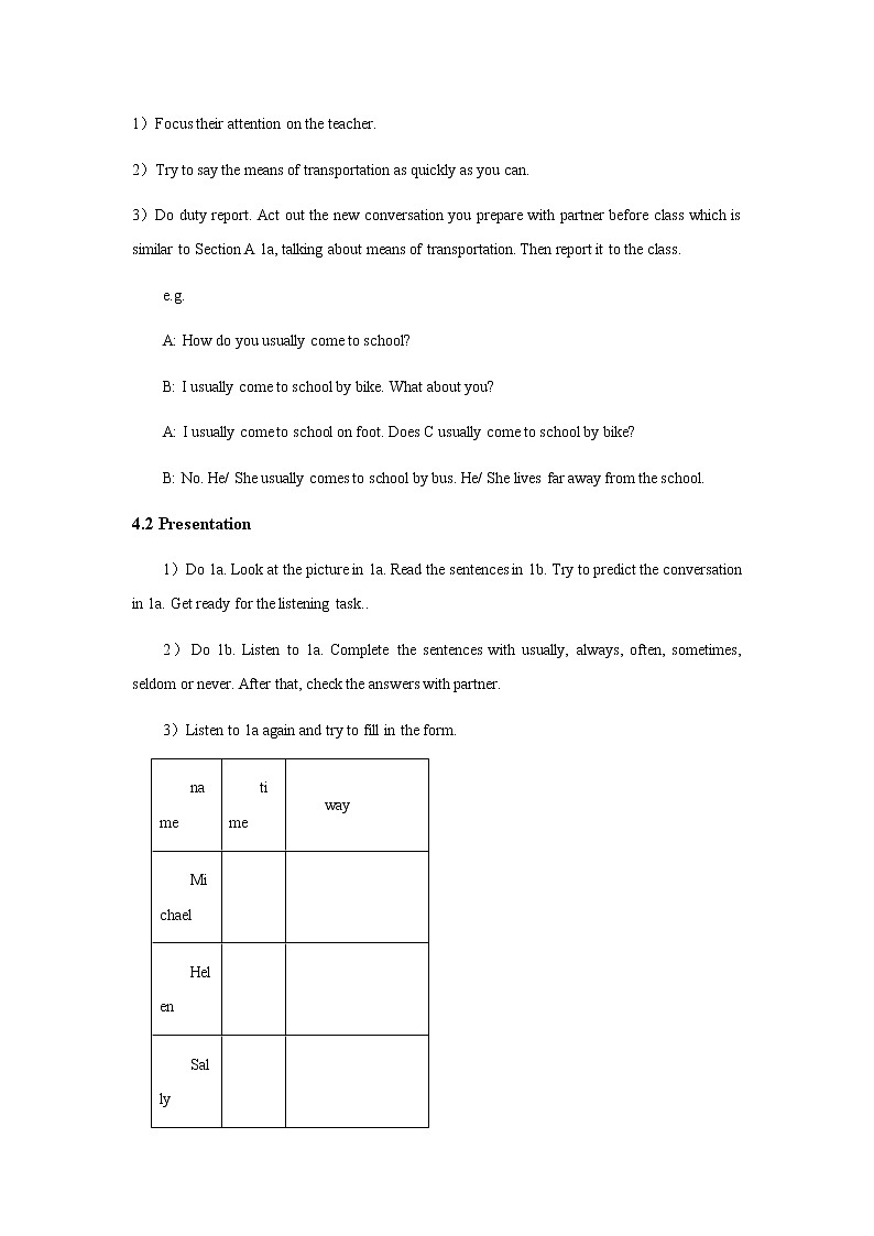 Guided Learning Plan of Unit 5 Our School Life Topic 1 Period 2 学案（仁爱科普版英语七年级下册）02