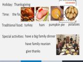 北师大 英语 八年级 下册 Unit 3 Lesson 9 Thanksgiving教学课件(共19张PPT)