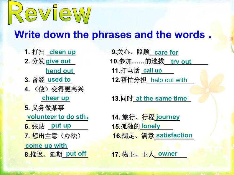 北师大版八年级英语下 Unit 5 Memories Lesson13 A Daughter's Letter---Grammar 教学课件 (共15张PPT)05