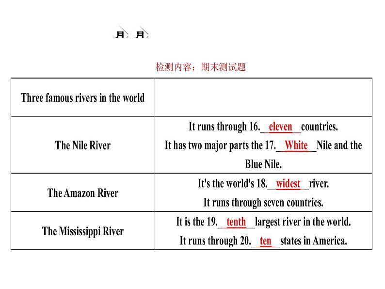 八下英语期末月月清五课件08