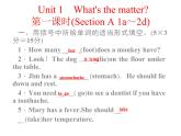 八年级下册 Unit1 What's the matter. 第一课时 课件