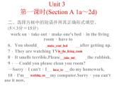 八年级下册 Unit3Could you please clean your room. 第一课时 课件