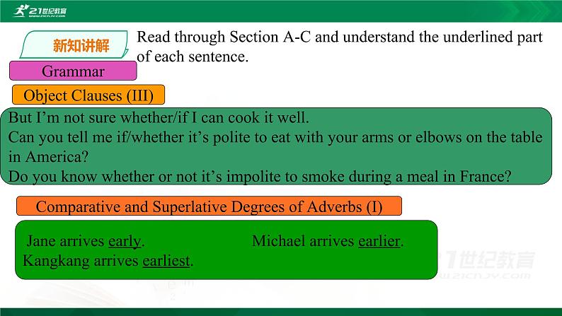 Unit  7  Food festival Topic  2  I’m not sure whether I can cook it well Section D课件+教学设计+试卷03