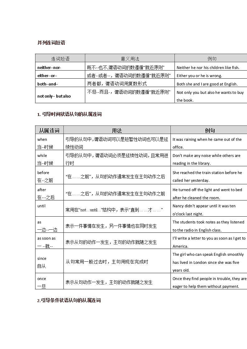 2021中考英语连词超全考点梳理第2页