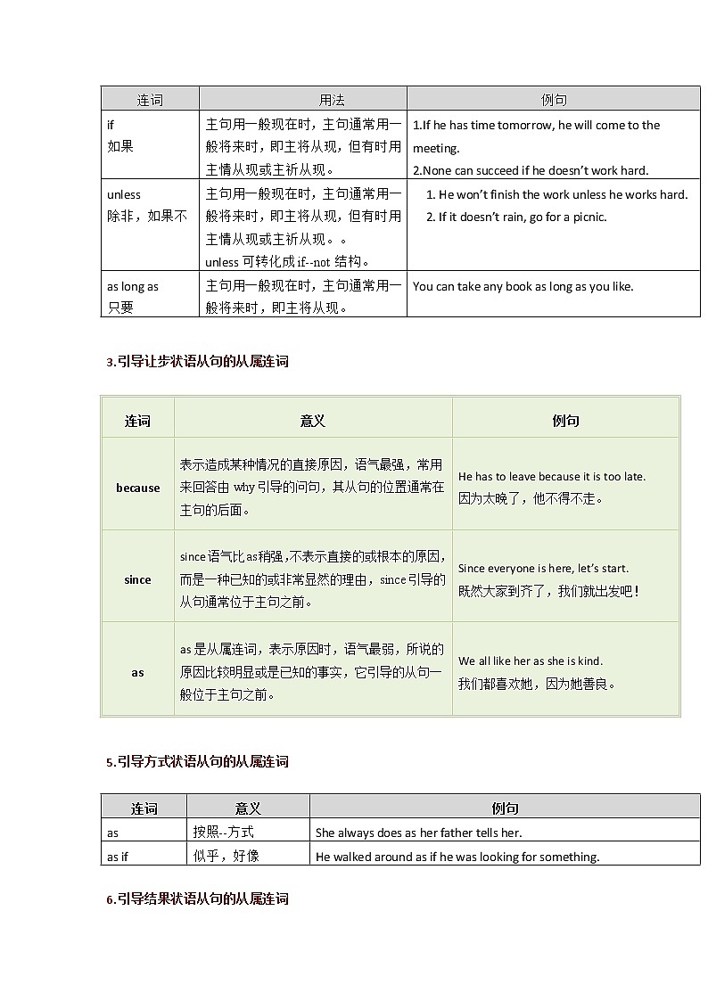 2021中考英语连词超全考点梳理第3页