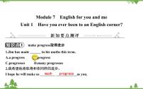 初中英语外研版 (新标准)九年级下册Module 7 English for you and meUnit 1 Have you ever been to an English corner?完美版p