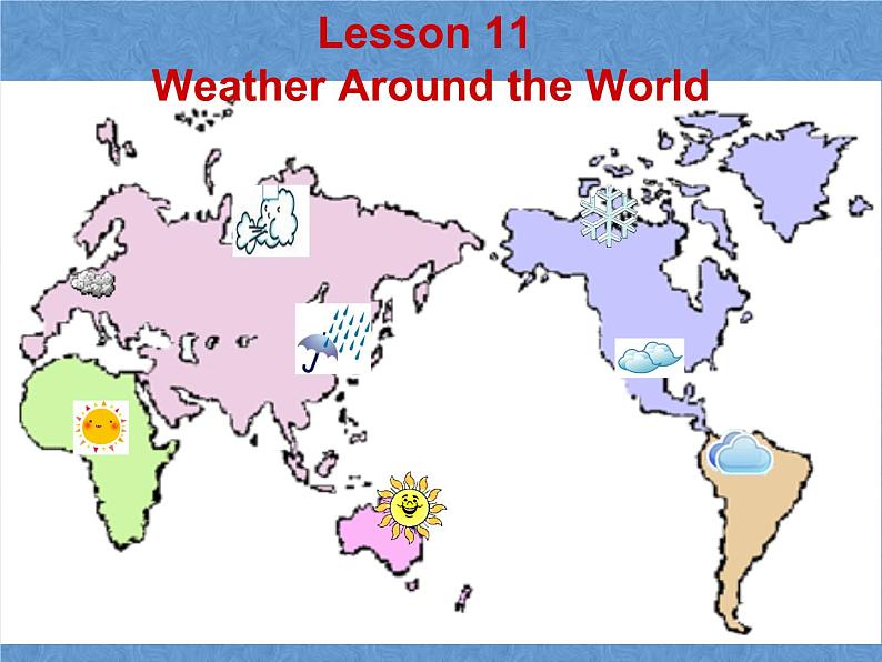 2021春北师大版英语七下Unit 4《Lesson 11 Weather Around the World》ppt第1课时教学课件第3页