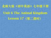 北师大版英语七下Unit 6《Lesson 17 Interesting Animals》ppt第2课时教学课件