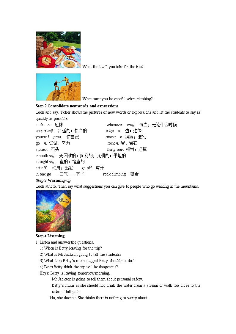 英语外研九下Module4 Unit 1教案第2页