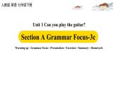 人教新目标 (Go for it) 版英语七下 Unit1第2课时（SectionA Grammar Focus-3c）（课件+视频）