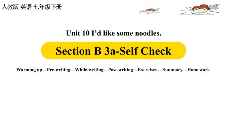 人教新目标 (Go for it) 版英语七下 Unit10第5课时（SectionB 3a-Self Check）PPT课件01
