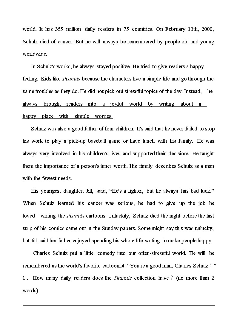人教版2021年英语中考一轮复习  七年级下册 Units 10～12教材梳理 课件试卷练习03