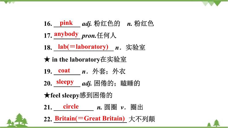 2021年人教版英语中考第一轮教材梳理 九年级 Units 7～8课件第6页