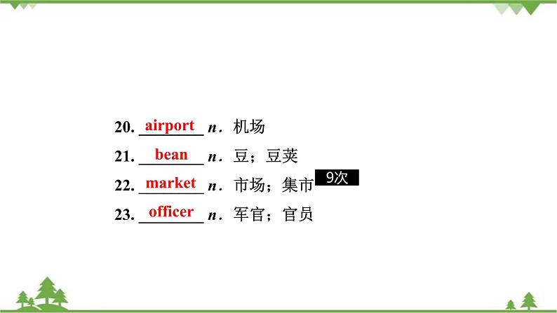 2021年人教版英语中考第一轮教材梳理 九年级 Units 11～12课件第6页