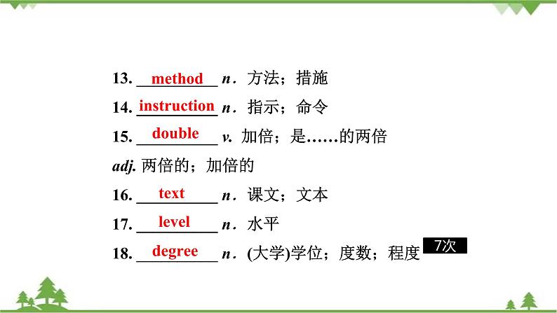 2021年人教版英语中考第一轮教材梳理 九年级 Units 13～14课件第5页