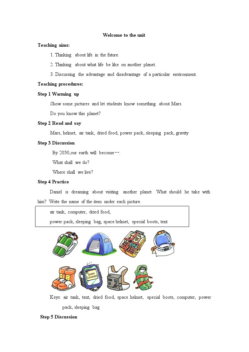 牛津译林版英语九年级下册unit4   Welcome to the unit教案01