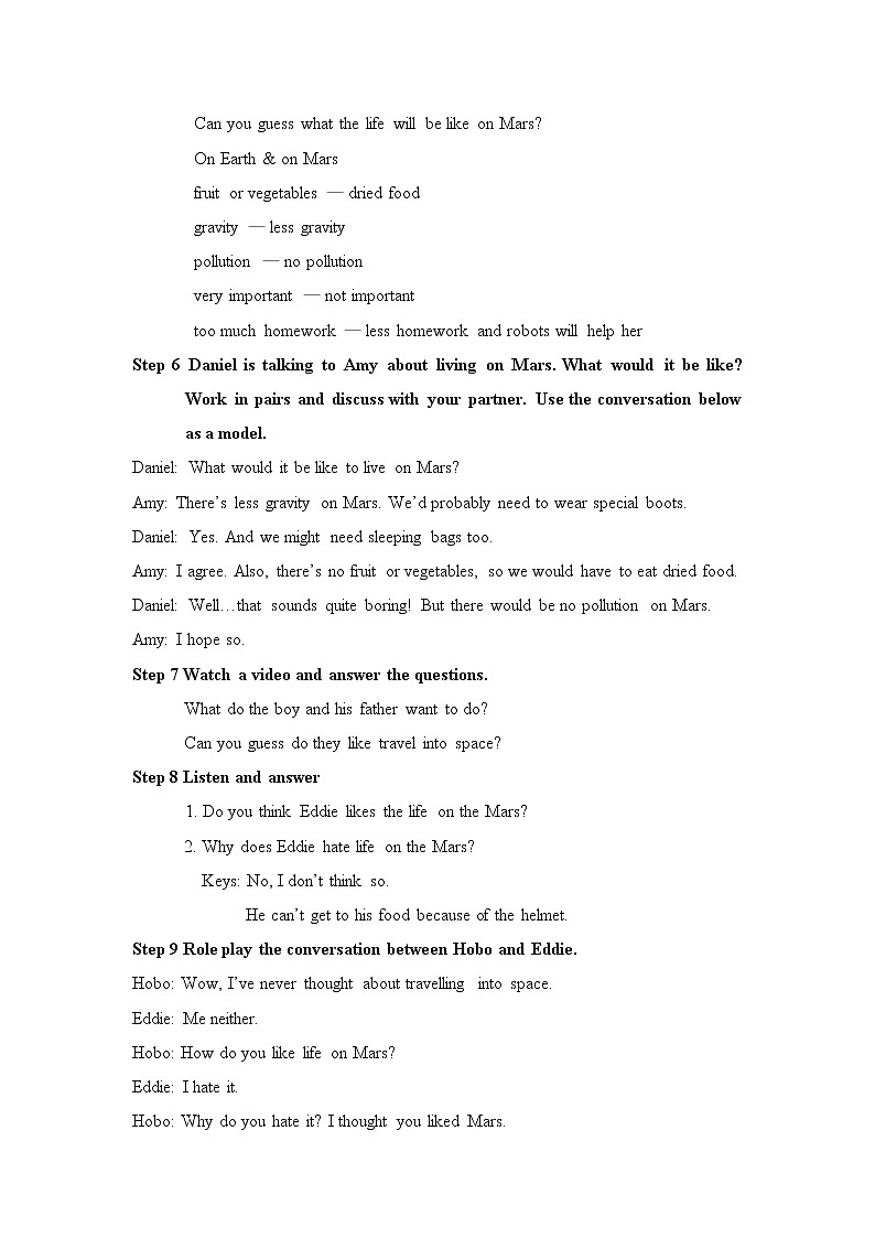 牛津译林版英语九年级下册unit4   Welcome to the unit教案02