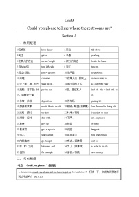 2021年中考英语复习之九年级全册Unit 3 Section A 知识梳理