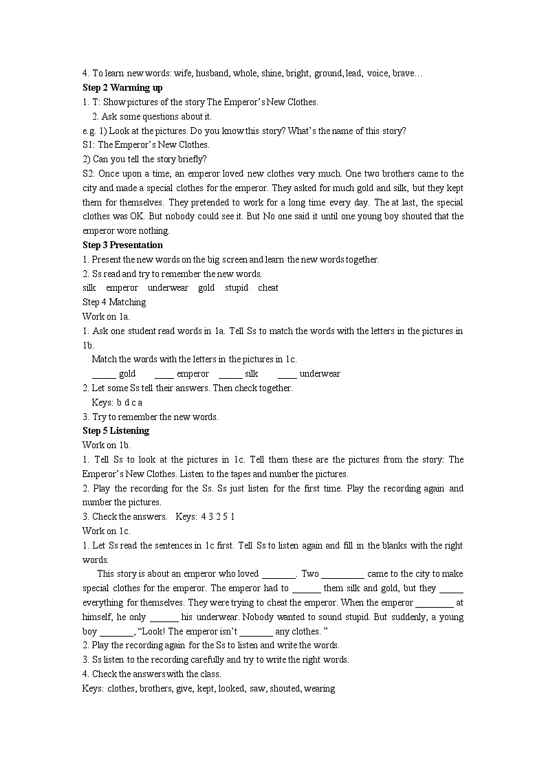 人教版八年级下Unit 6 Section B 1a~2e教案02