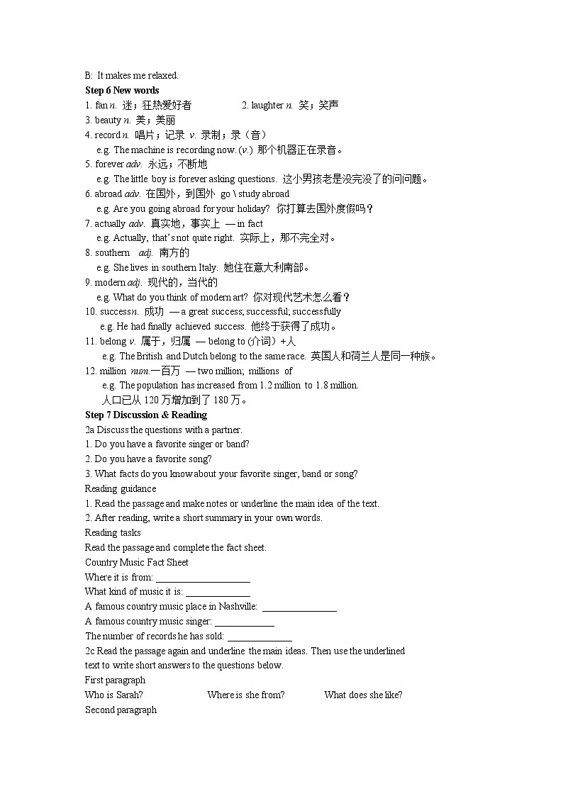 人教版八年级下Unit 8 Section B 1a~2e教案03