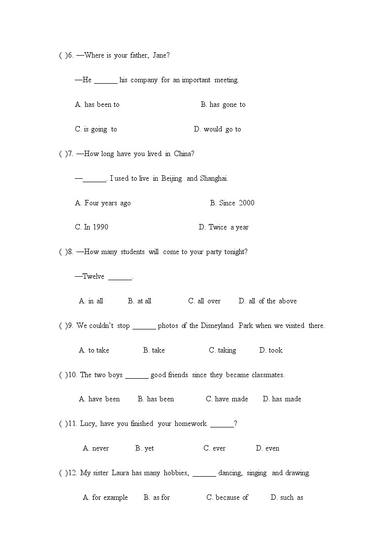 牛津译林版英语八年级下册 Unit 2 单元测试题（含答案）02