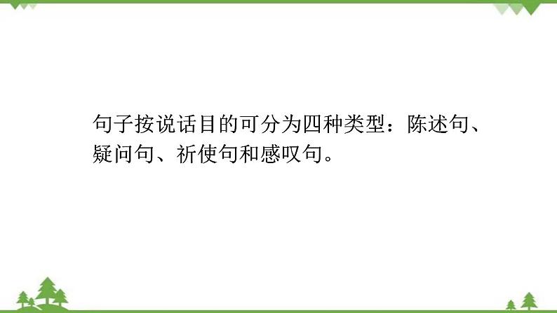 2021年人教版中考英语总复习语法---陈述句、疑问句、祈使句和感叹句 课件02