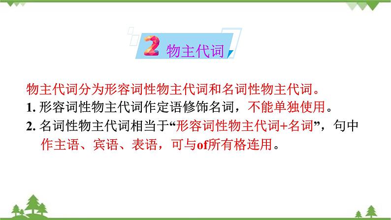 2021年人教版中考英语总复习语法---代词 课件第7页