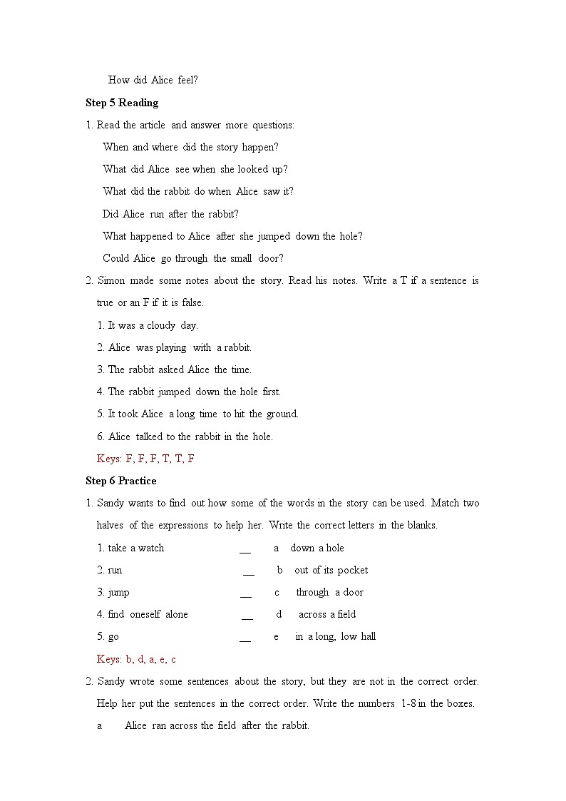 牛津译林版英语七年级下册unit6 Reading 1教案02