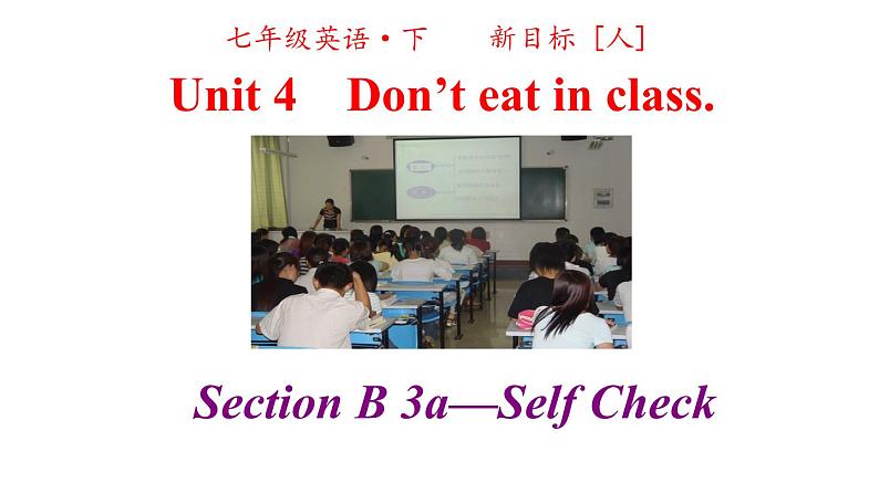 人教版英语七年级下册Unit 4 第四课时Section B 3a—Self Check第2页