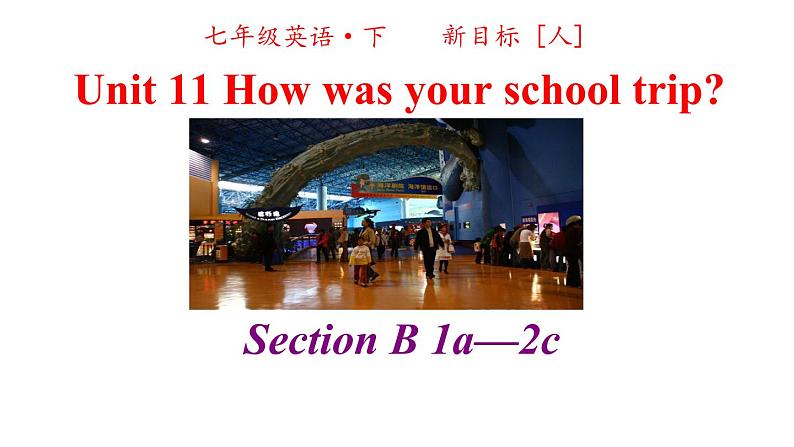 人教英语七年级下册Unit 11 第三课时Section B 1a-2c 课件02