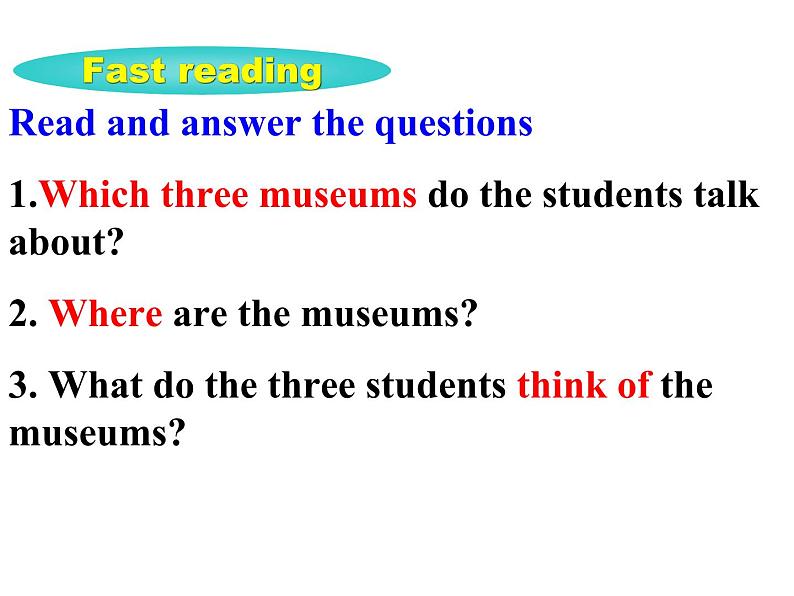 人教版八年级下册英语Unit 9 Have you ever been to a museum  Section A 3a-3c (共21张PPT)04