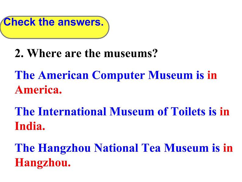 人教版八年级下册英语Unit 9 Have you ever been to a museum  Section A 3a-3c (共21张PPT)06