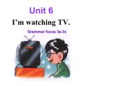 人教新目标英语七年级下册《Unit6 I'm watching TV》PPT课件