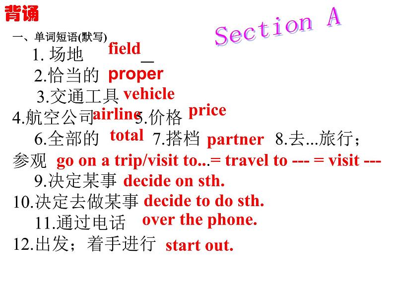 仁爱科普版八年级下册 U6 T1周清 复习课件第2页