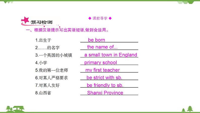 外研版2021学年七下英语 Module 7  Unit 1 I was born in a small village. 同步教学课件03