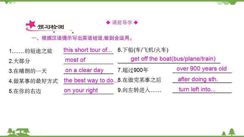 2021学年外研版七下英语 Module 6  Unit 2 The London Eye is on your right. PPT课件03