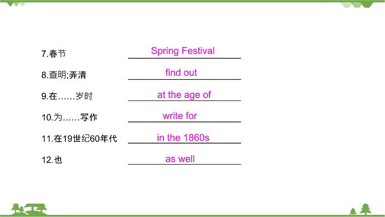 2021学年外研版七下英语 Module 9  Unit 1 He leFt school and began work at the age of twelve. 同步教学课件04