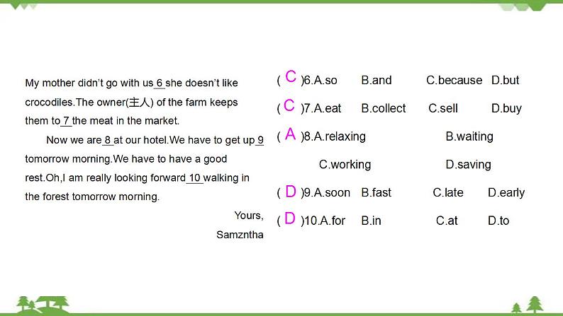 外研版2021学年七下英语 Module 10  Unit 3 Language in use 同步教学课件08