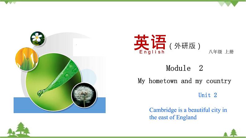 （外研版）2021学年八年级英语上册Module 2  Unit 2  同步课件01