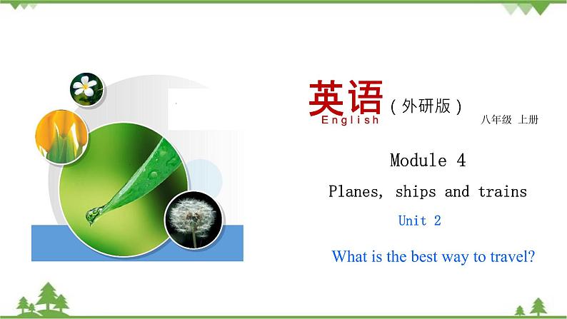 （外研版）2021学年八年级英语上册 Module 4 Unit 2 同步课件01