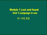 外研版七年级英语下册 Module1 Unit 3 Language in use（PPT课件）