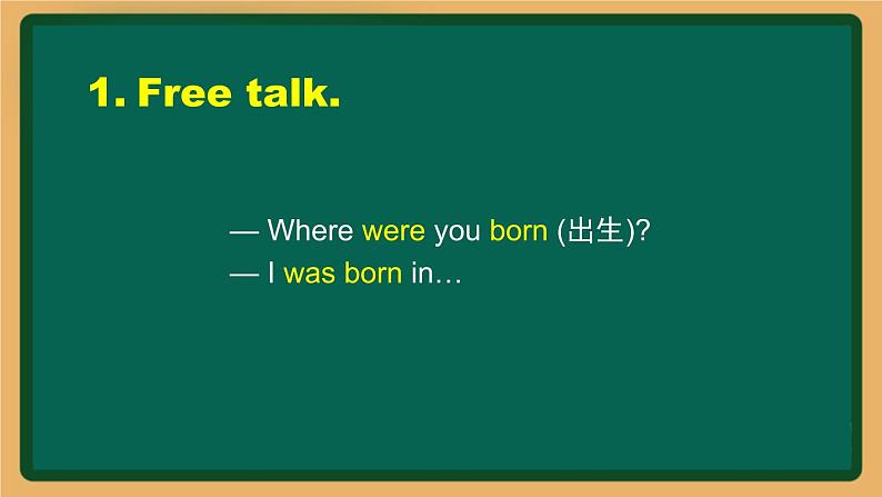 外研版七年级英语下册 Module7 Unit 1 I was born in a small village(PPT课件）02