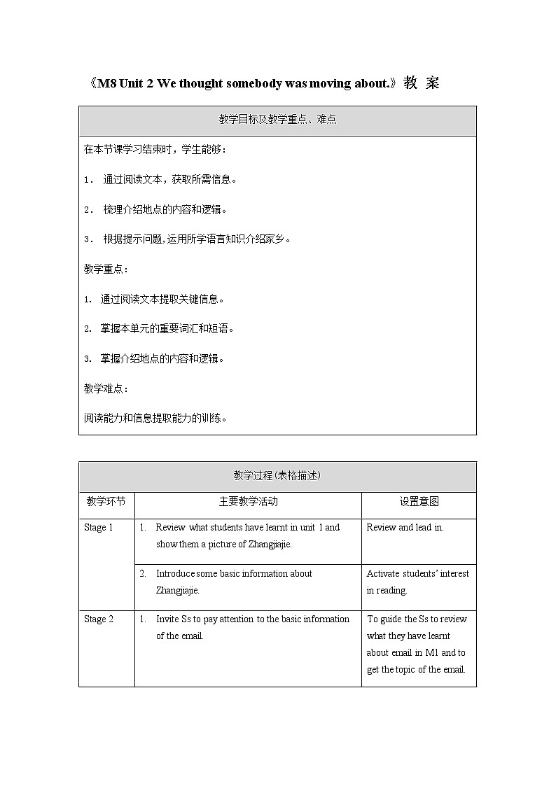 外研版八年级英语下册 Module8 Unit2 We thought somebody was moving about（PPT课件）01