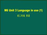 外研版八年级英语下册 Module6 Unit3 Language in use(1)（PPT课件）