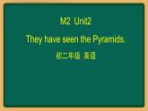 外研版八年级英语下册 Module2 Unit2 They have seen the Pyraminds（PPT课件）