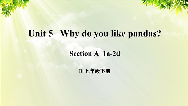 人教版七年级英语下册 unit5 section A 1a-2d 课件01