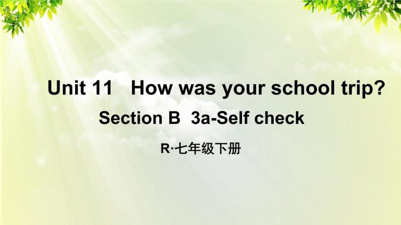 人教版七年级英语下册 unit11 section B 3a - Self check 课件01