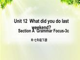 人教版七年级英语下册 unit12 section A Grammar Focus-3c 课件