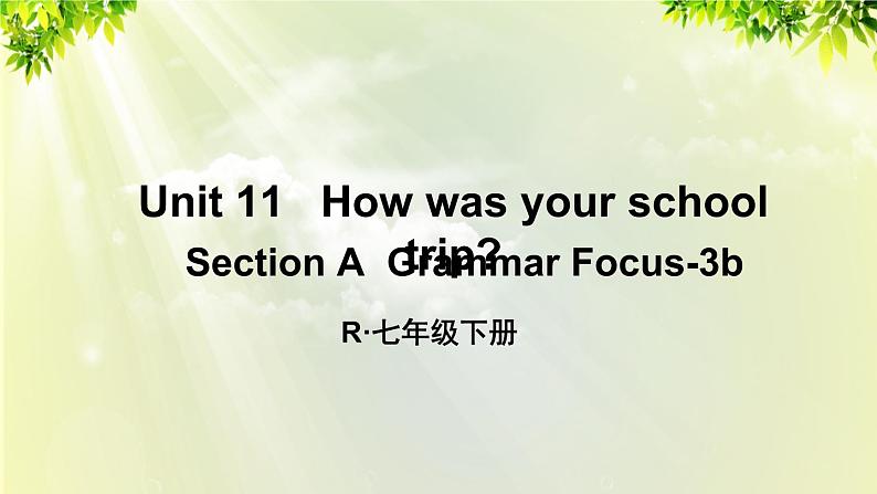 1人教版七年级英语下册 unit11 section A Grammar Focus-3b第1页